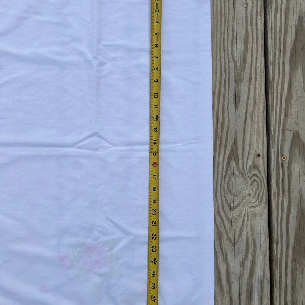 Vtg Handmade Embroidered Pillowcase Flour Sack 19x28 Cottagecore Grandma Hearts‎